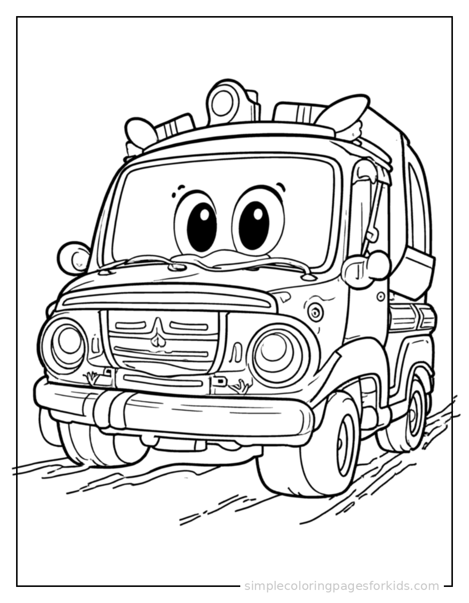 Fire Truck Coloring Pages