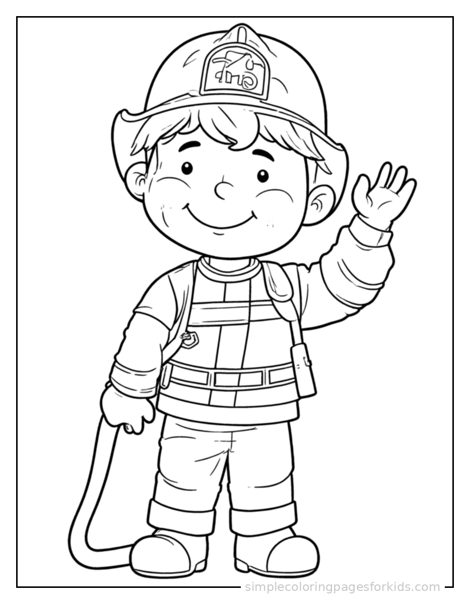 Firefighter Coloring Pages