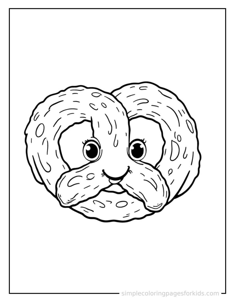 Twisted Pretzel Coloring Pages