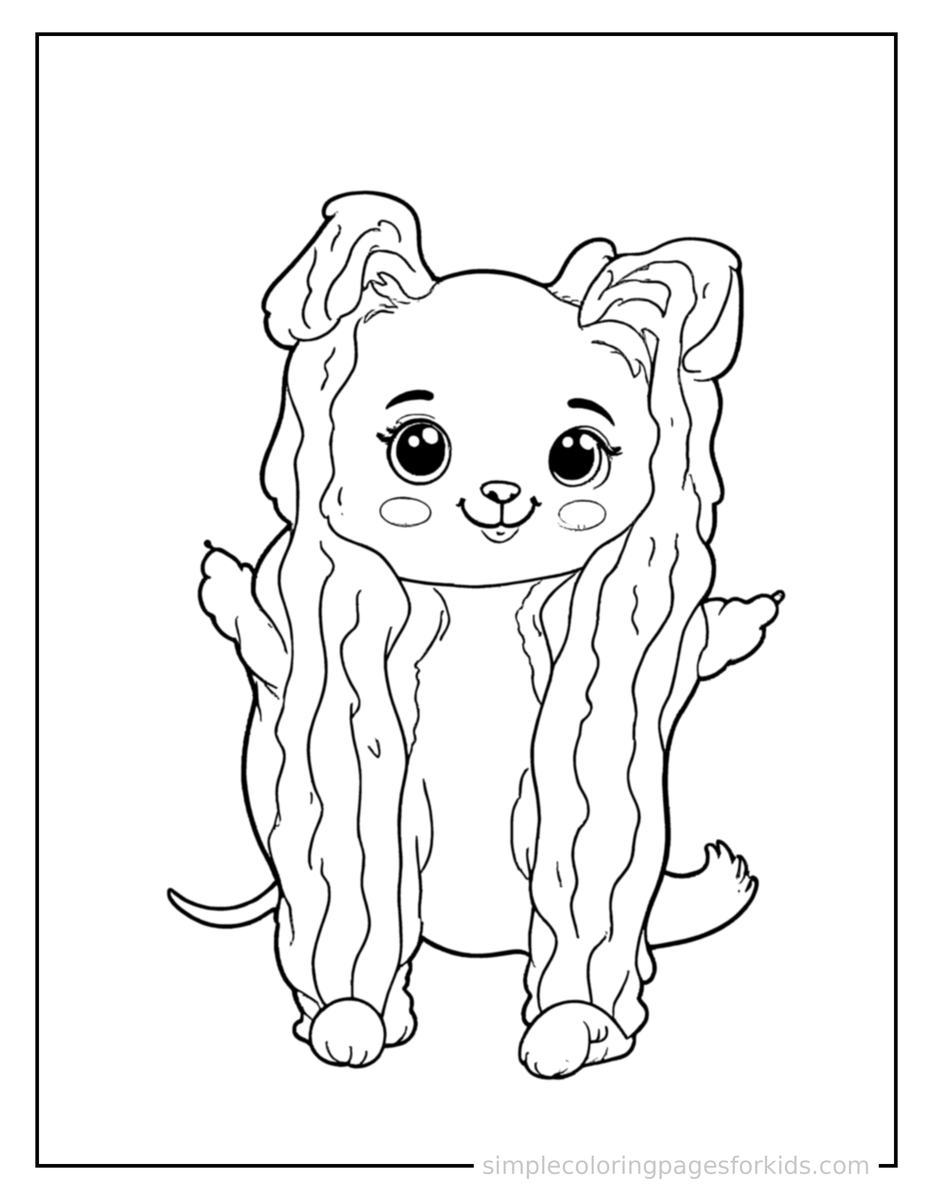 Strips Of Bacon Coloring Pages