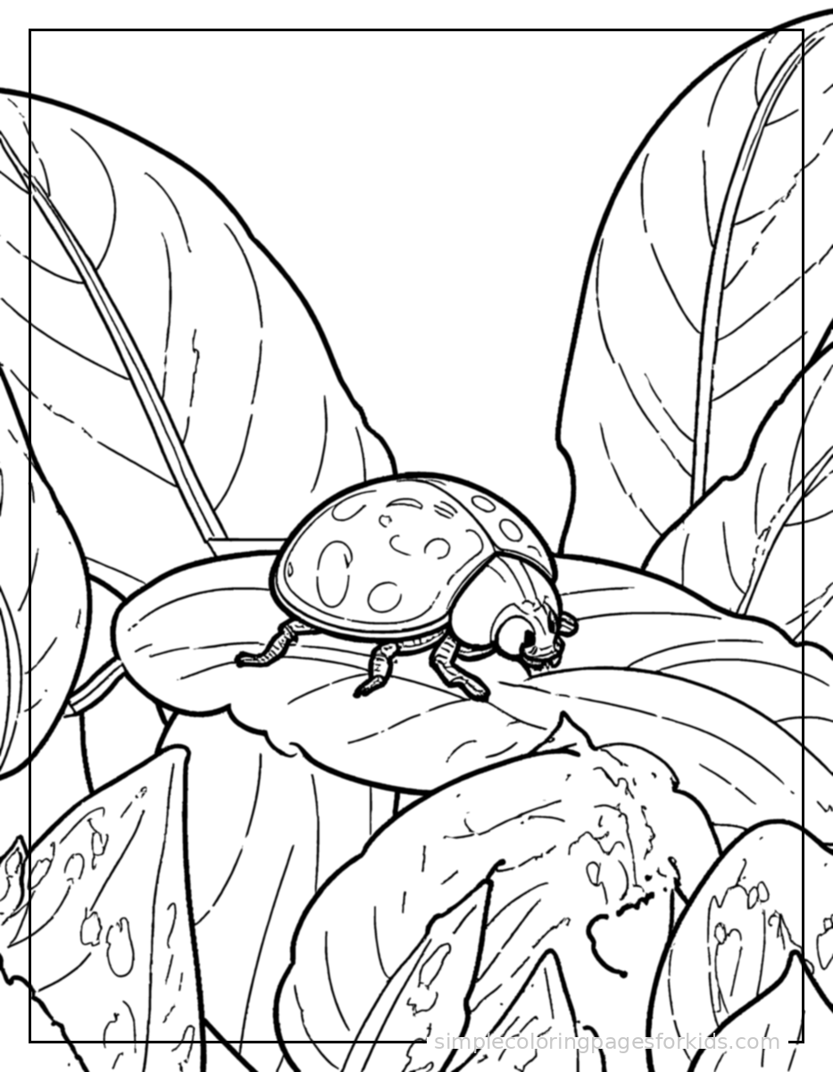 Printable garden coloring page for kids