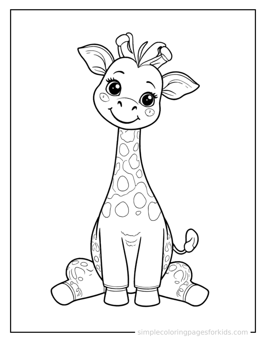 Giraffe Coloring Pages