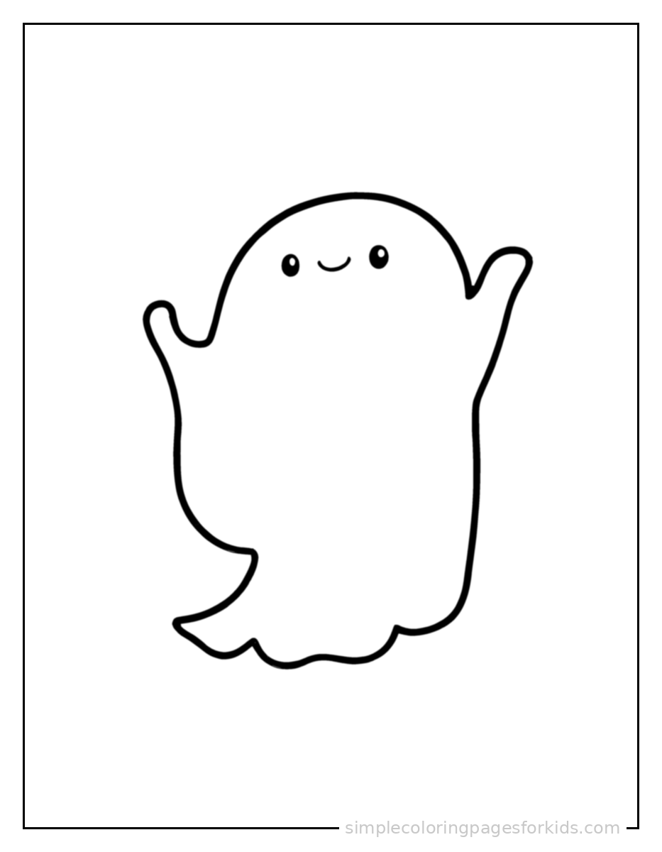 Printable halloween coloring page for kids