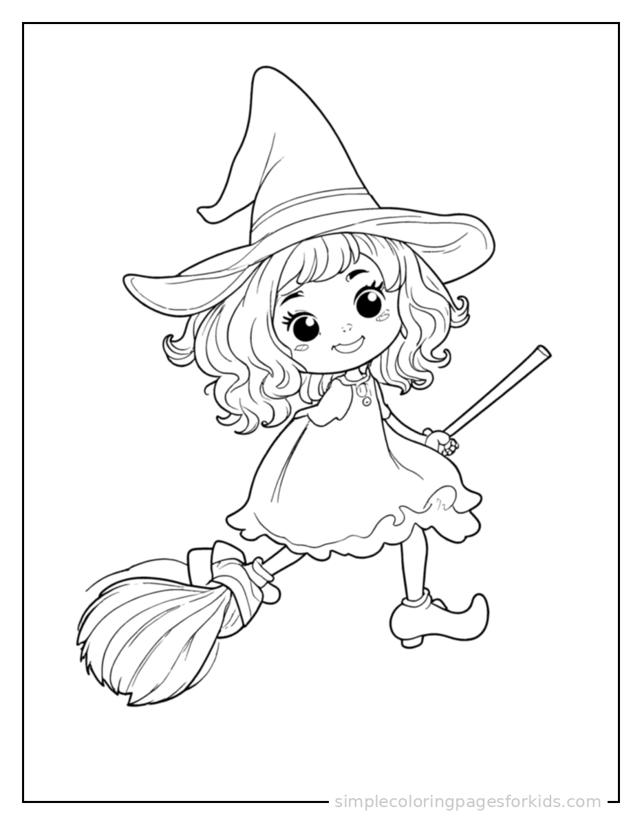 Printable halloween coloring page for kids