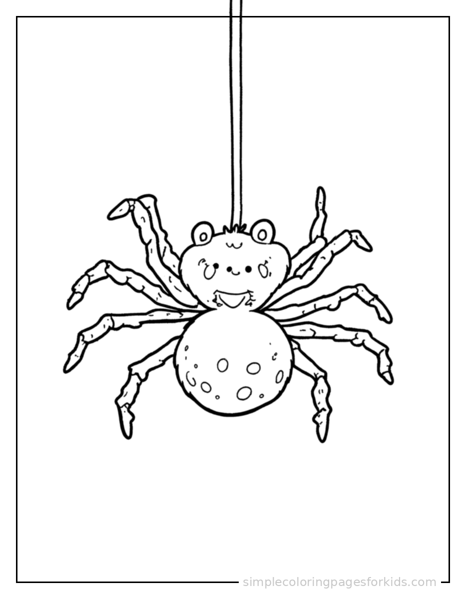Printable halloween coloring page for kids