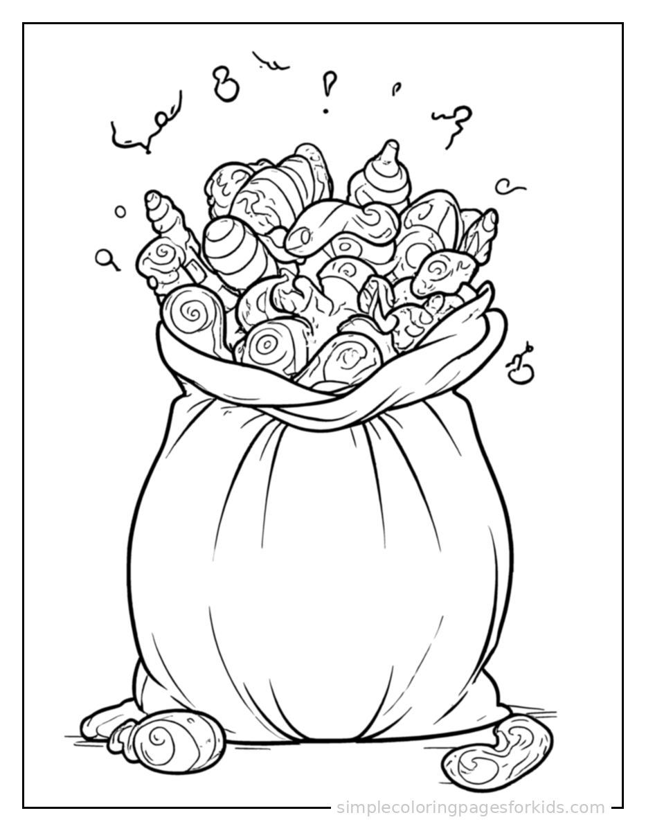 Printable halloween coloring page for kids