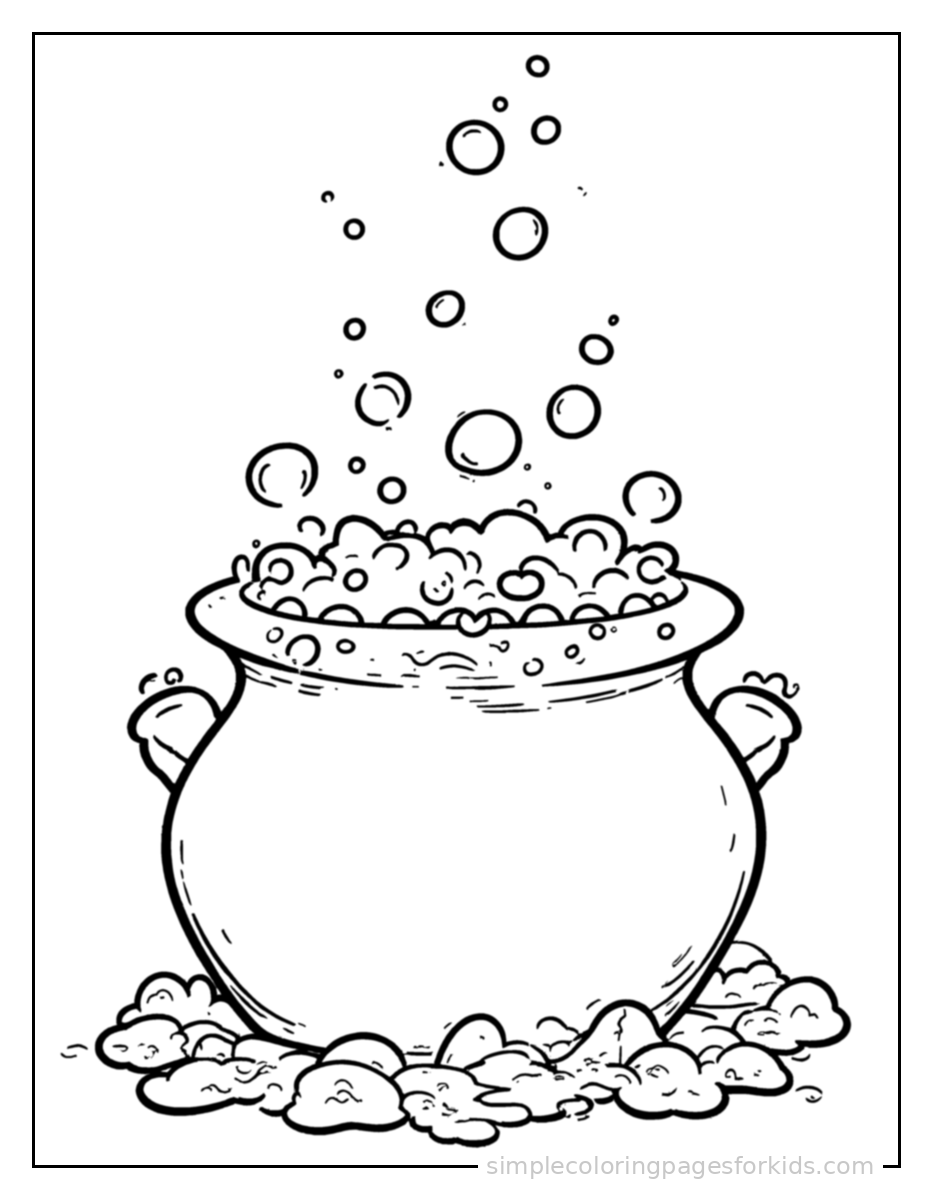Printable halloween coloring page for kids