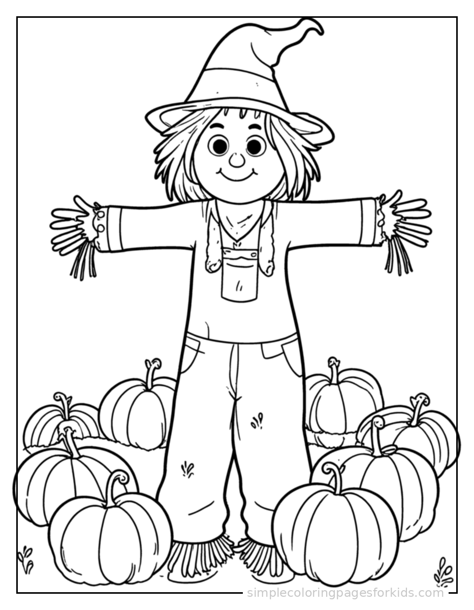 Printable halloween coloring page for kids