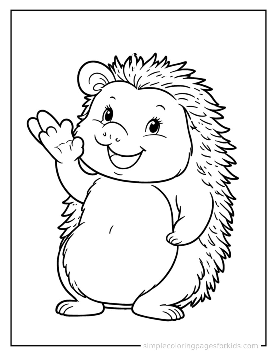 Hedgehog Coloring Pages