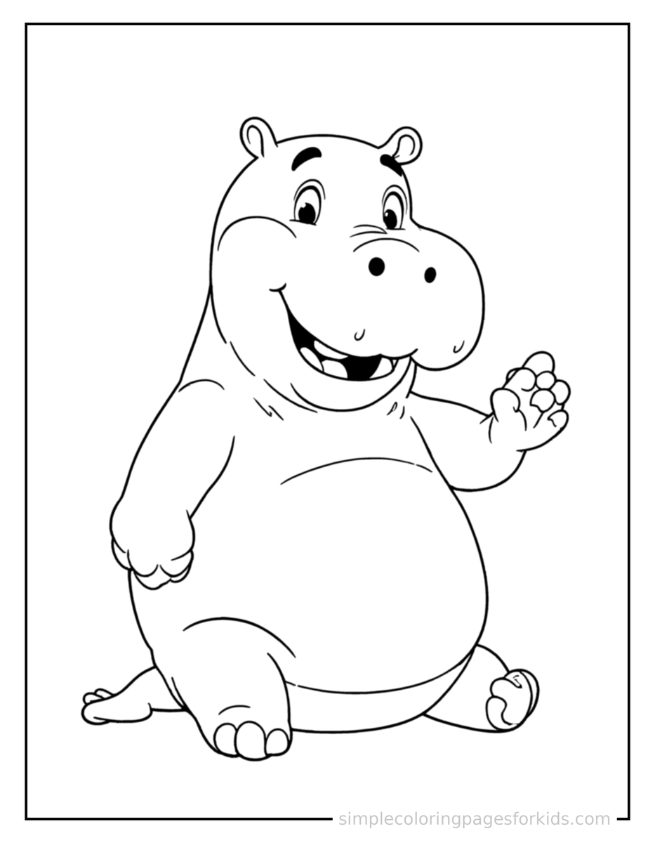 Hippo Coloring Pages