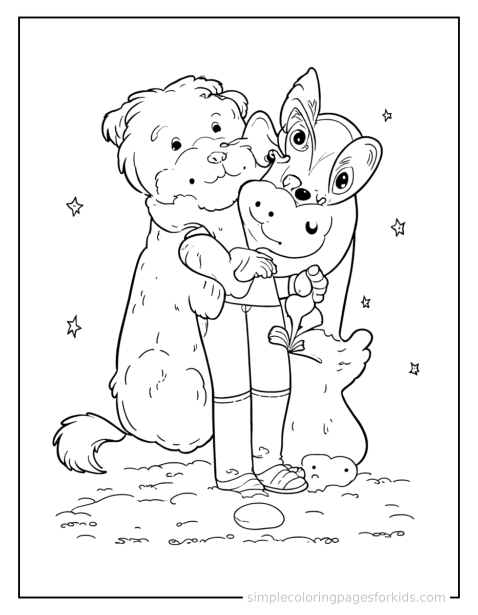 Sparkling New Year’S Day Calendar Page Turning Coloring Page