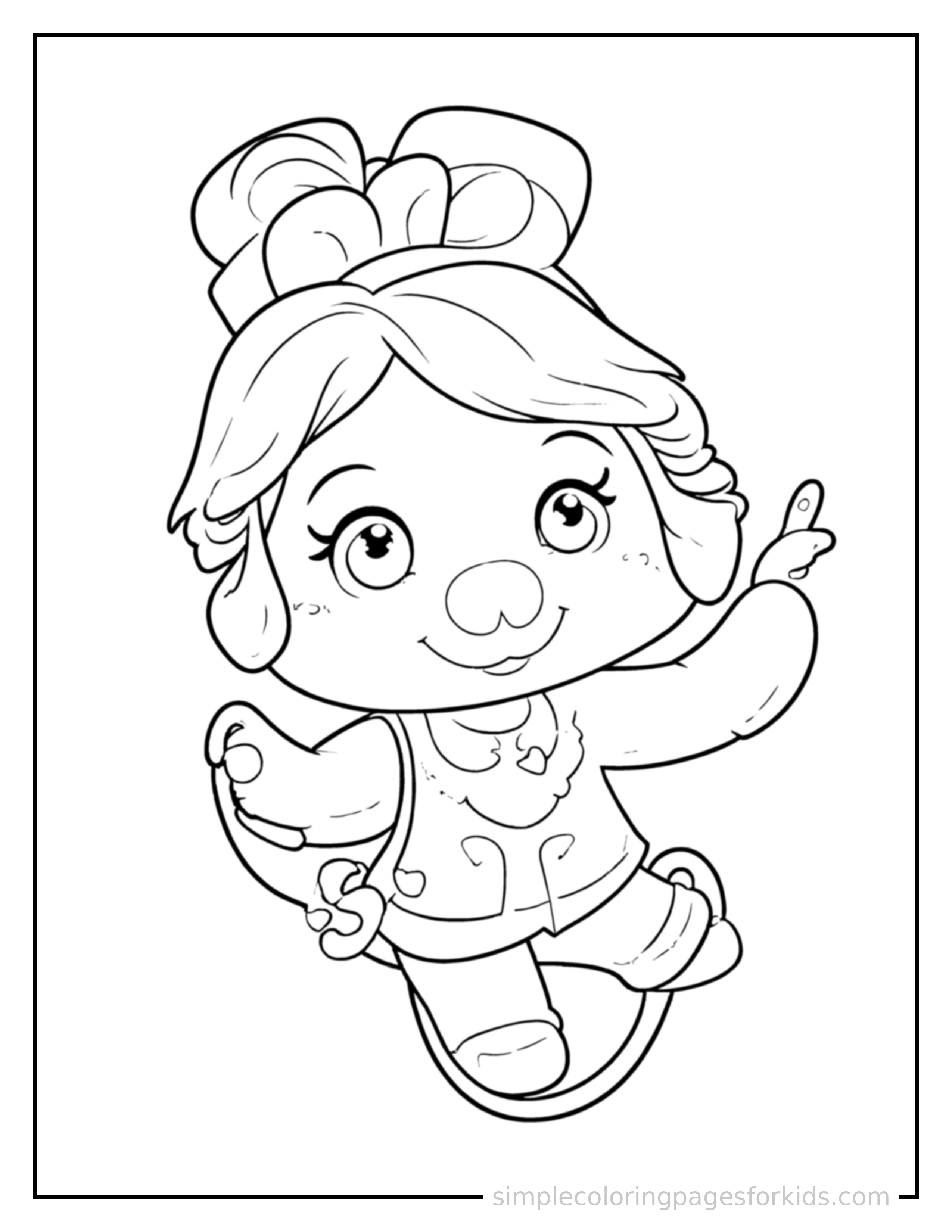 Free printable nurses day stethoscope and a heart coloring page featuring a cute Nurses Day stethoscope and a heart, decorated with a simple bow or ribbon for a festive touch.