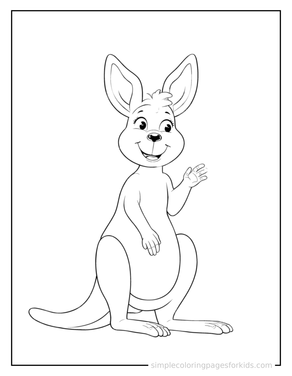 Kangaroo Coloring Pages