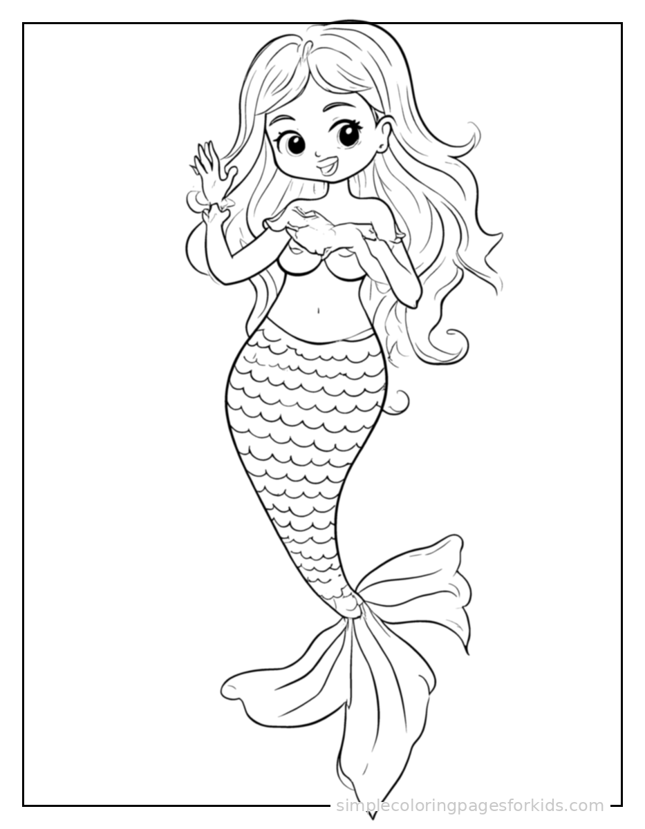 Mermaid Coloring Pages