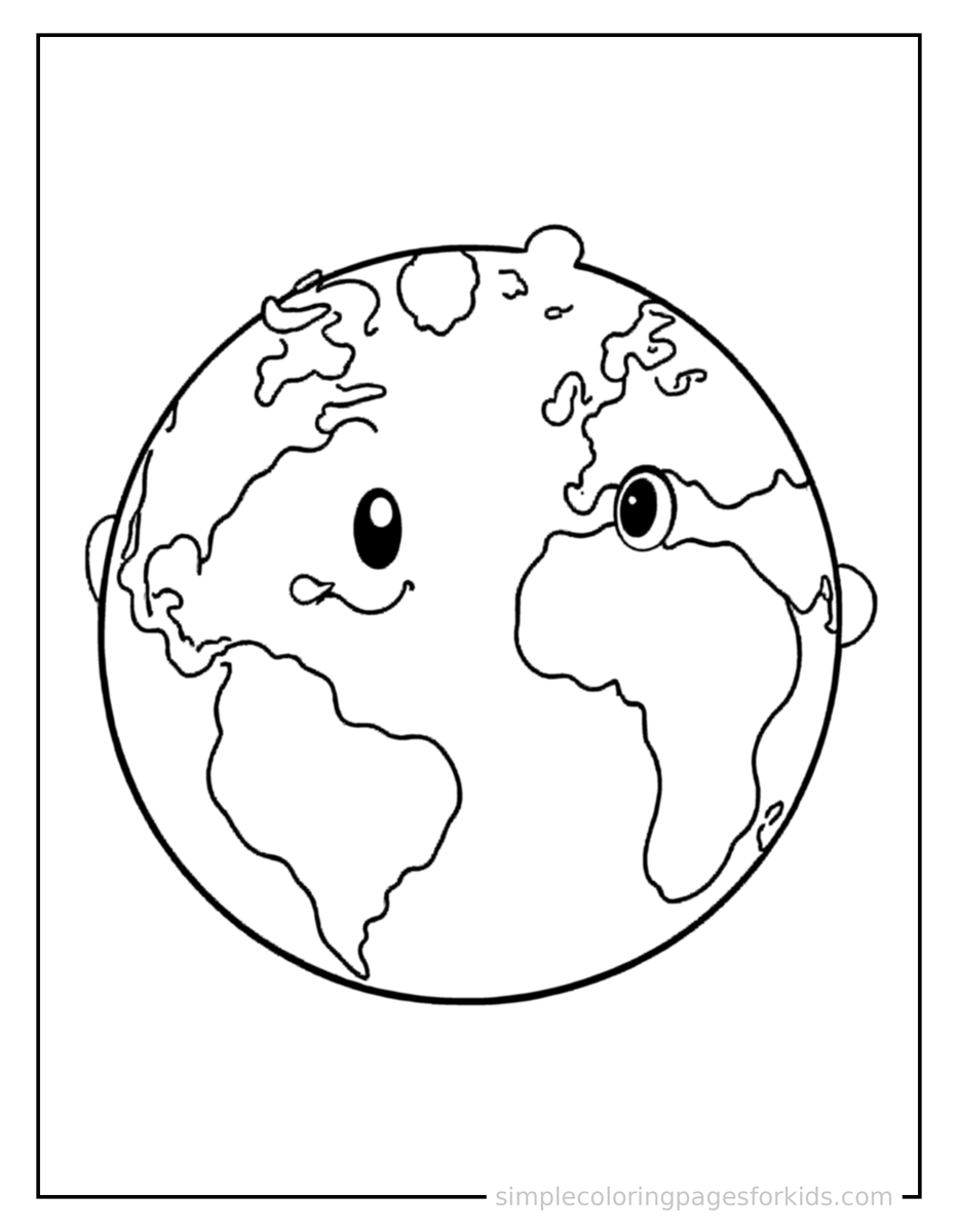 Planet Earth Coloring Pages