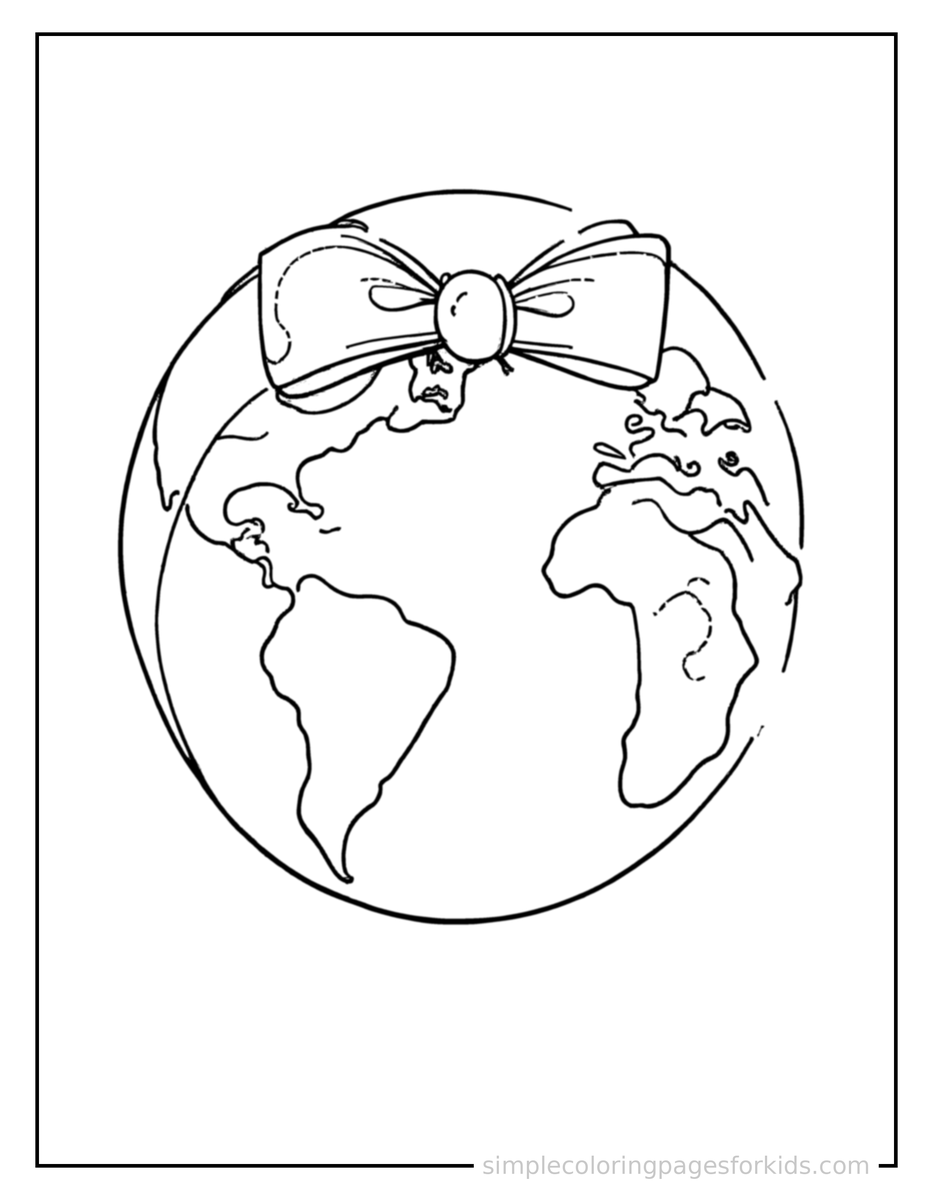 Coloring Scene 4 Planet Earth Coloring Page