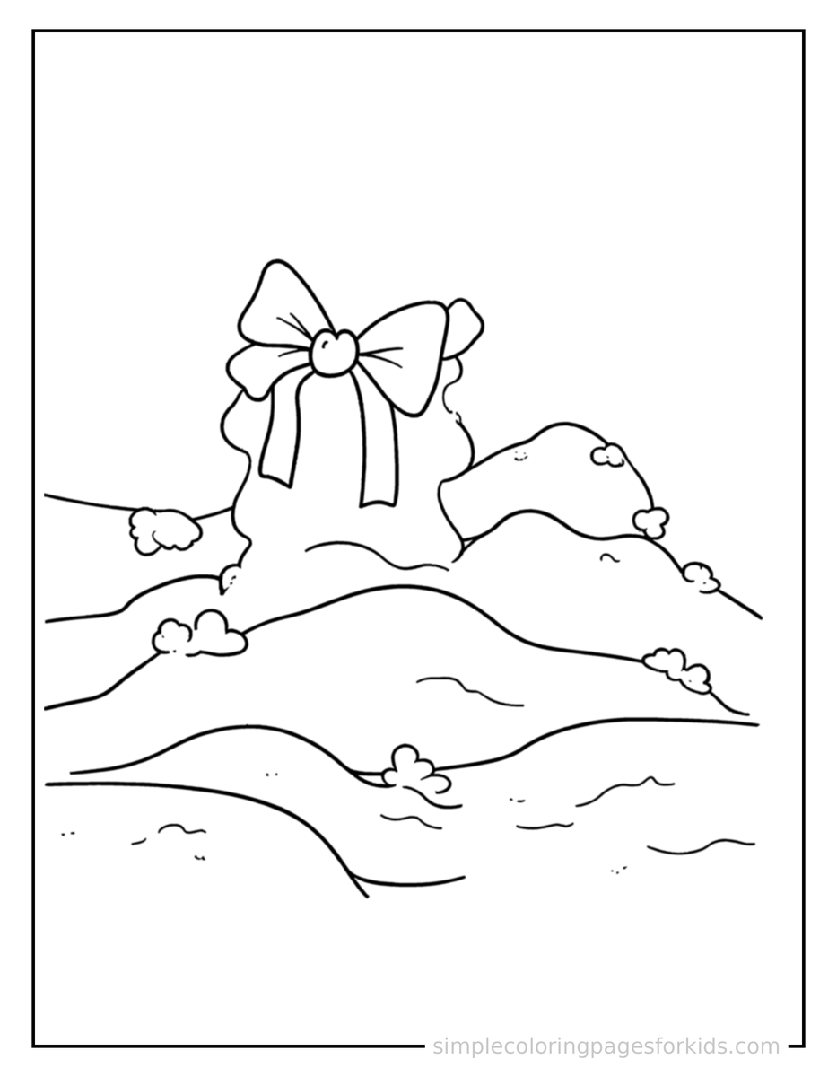 Coloring Scene 4 Sand Dunes Coloring Page