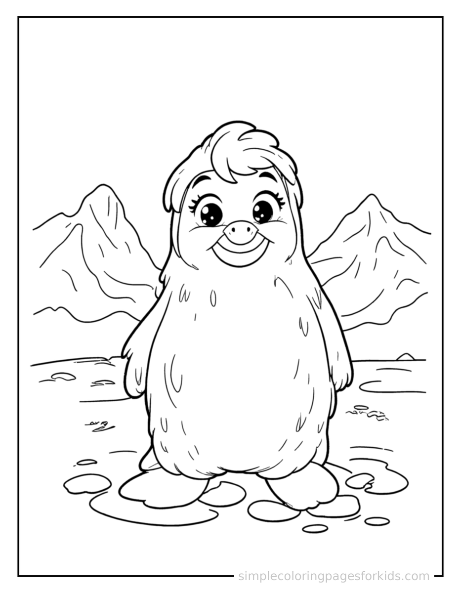 Icy Glacier Coloring Pages