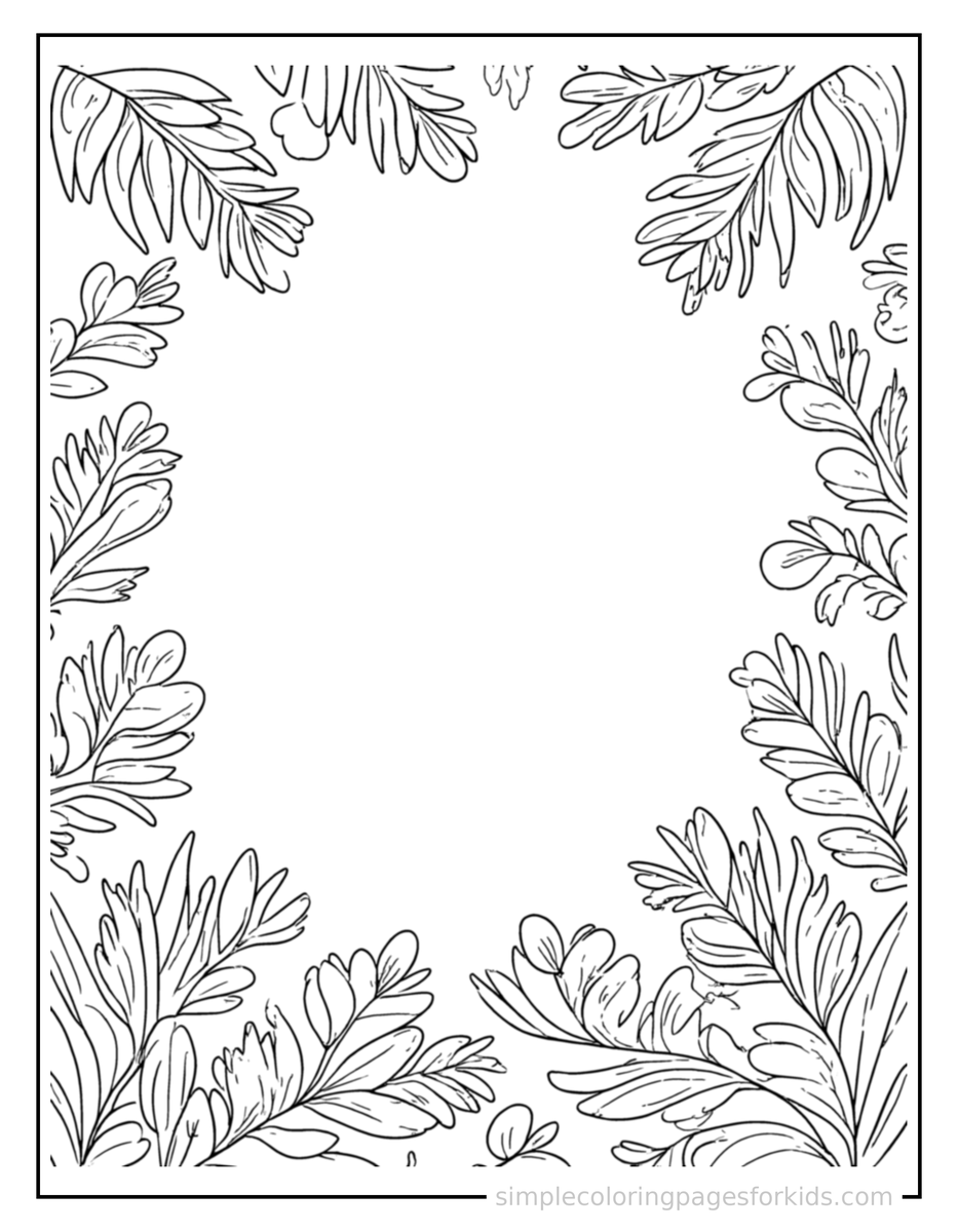 Rainforest Canopy Coloring Pages