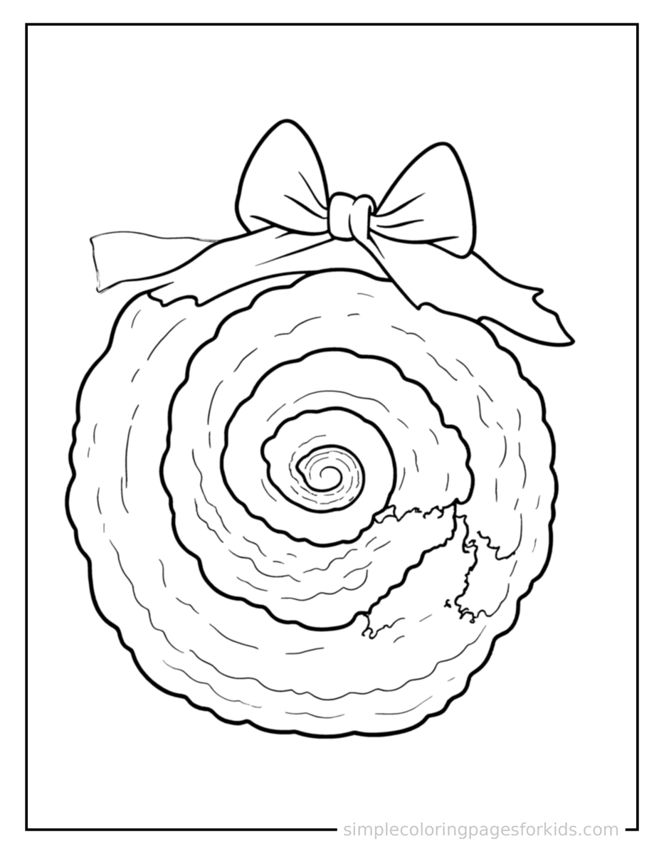 Coloring Scene 4 Spiral Seashell Coloring Page