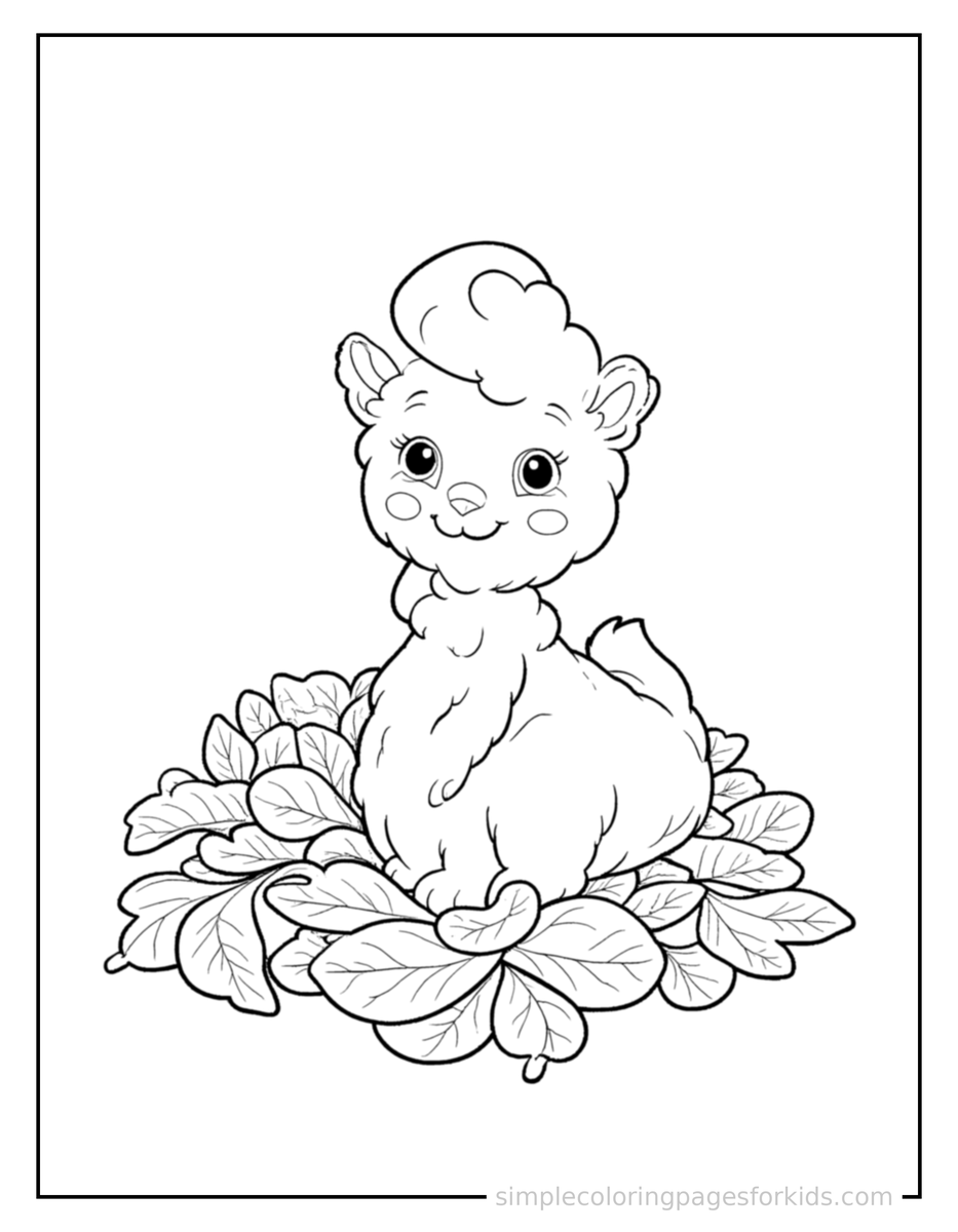 Pile Of Autumn Leaves Coloring Pages