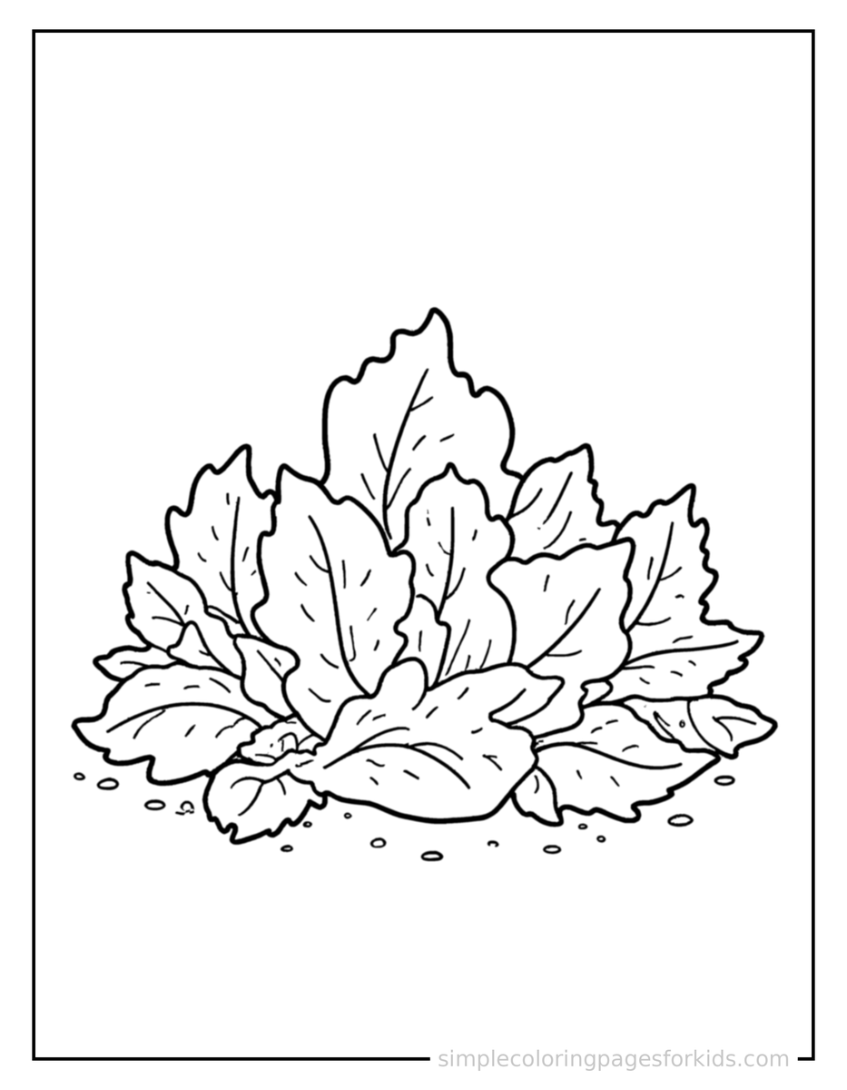 Sparkling Pile Of Autumn Leaves Coloring Page