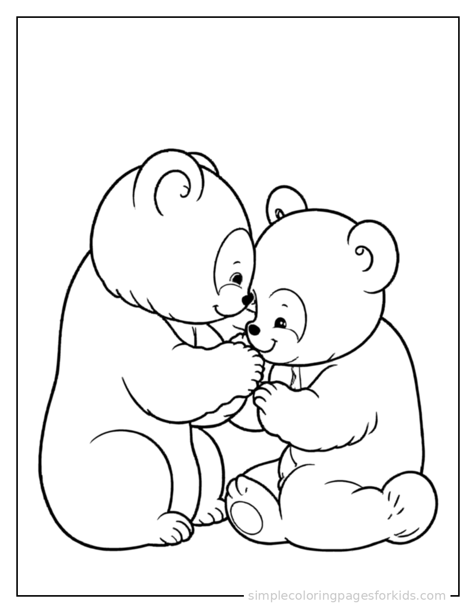 Printable panda coloring page for kids
