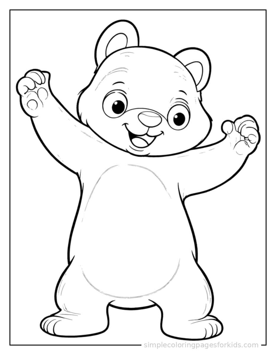 Printable panda coloring page for kids