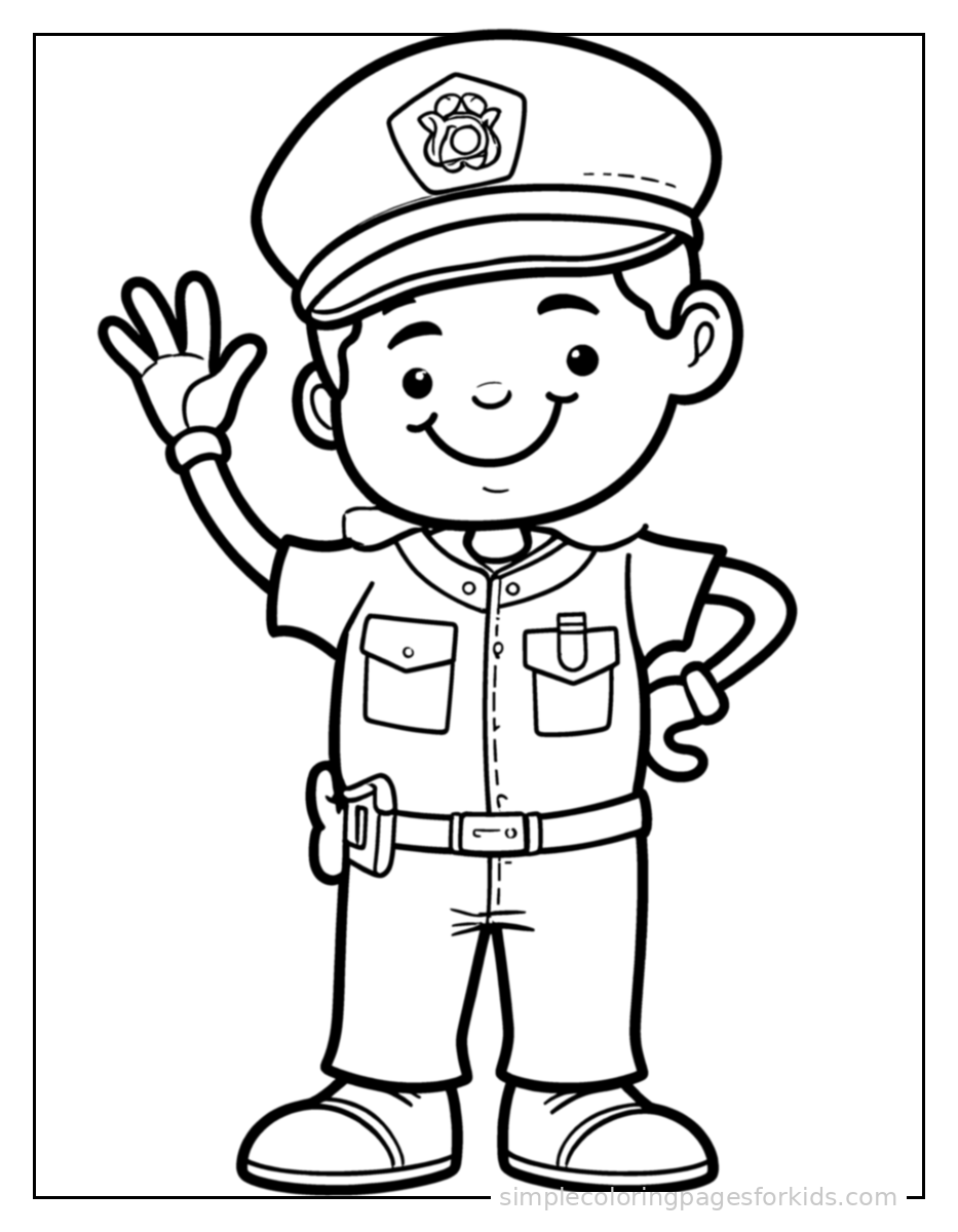 Police Officer Coloring Pages