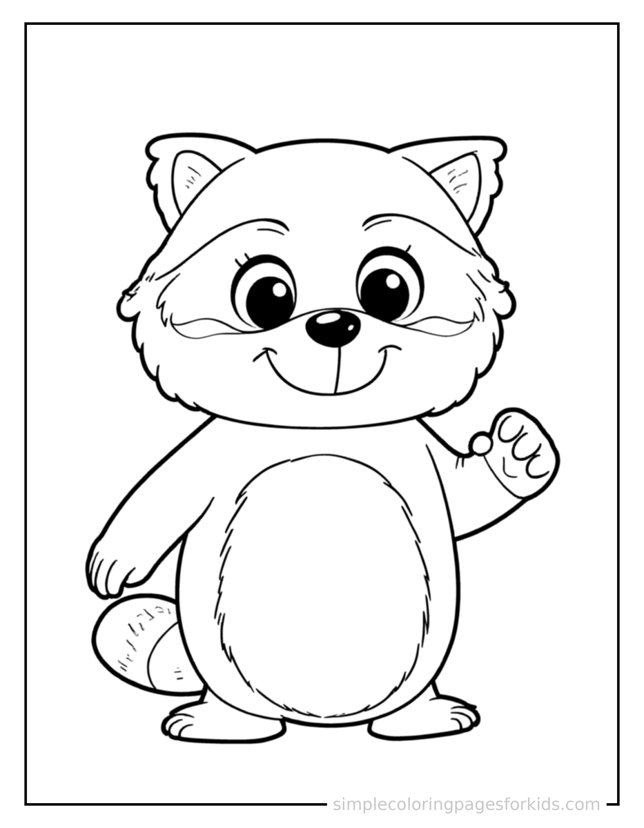 Raccoon Coloring Pages
