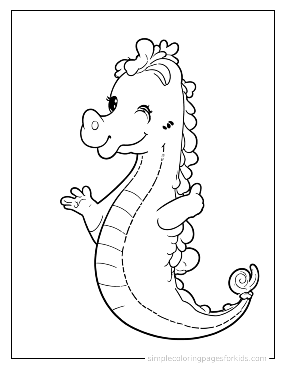 Seahorse Coloring Pages