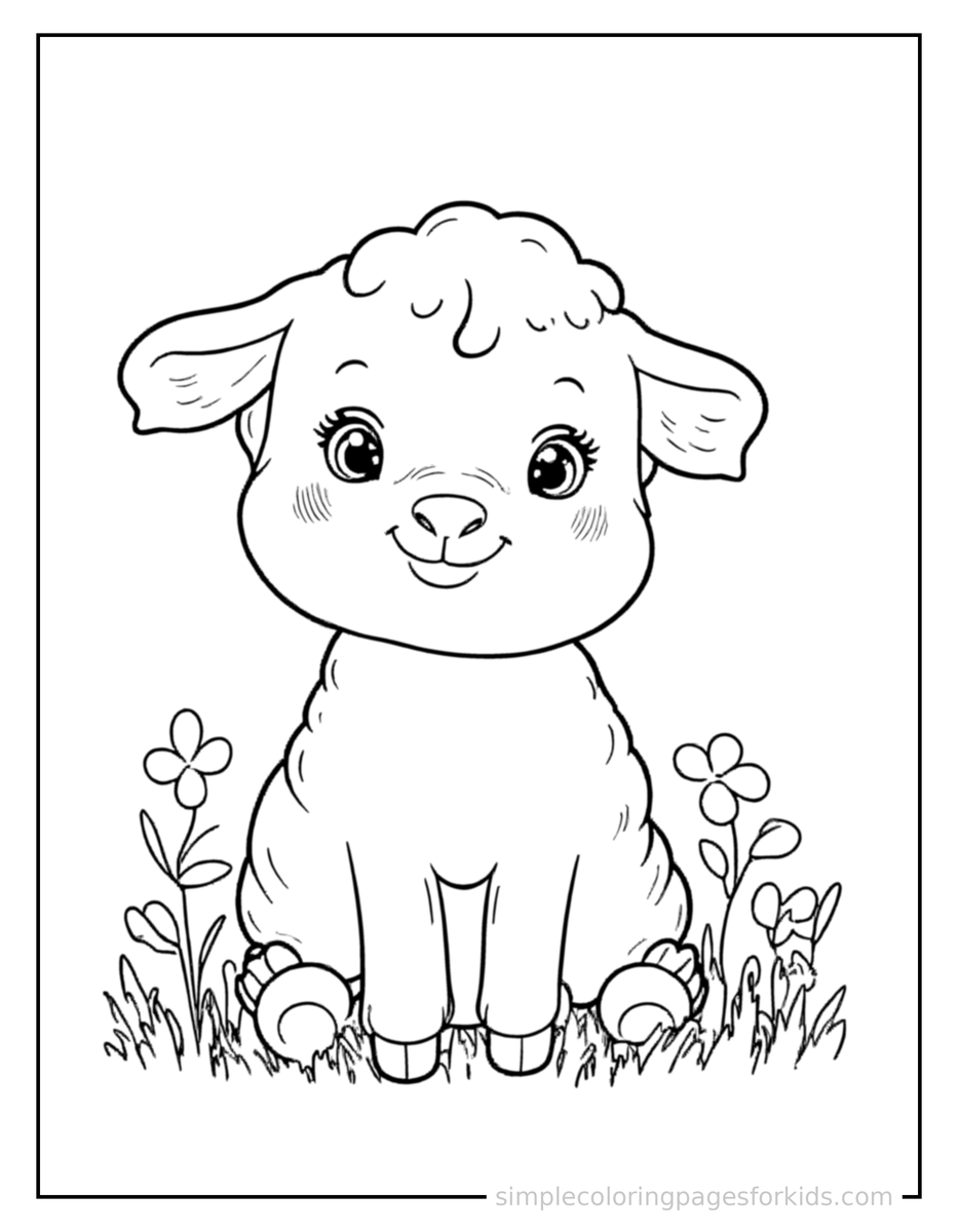 Spring Farm Baby Animals Coloring Pages
