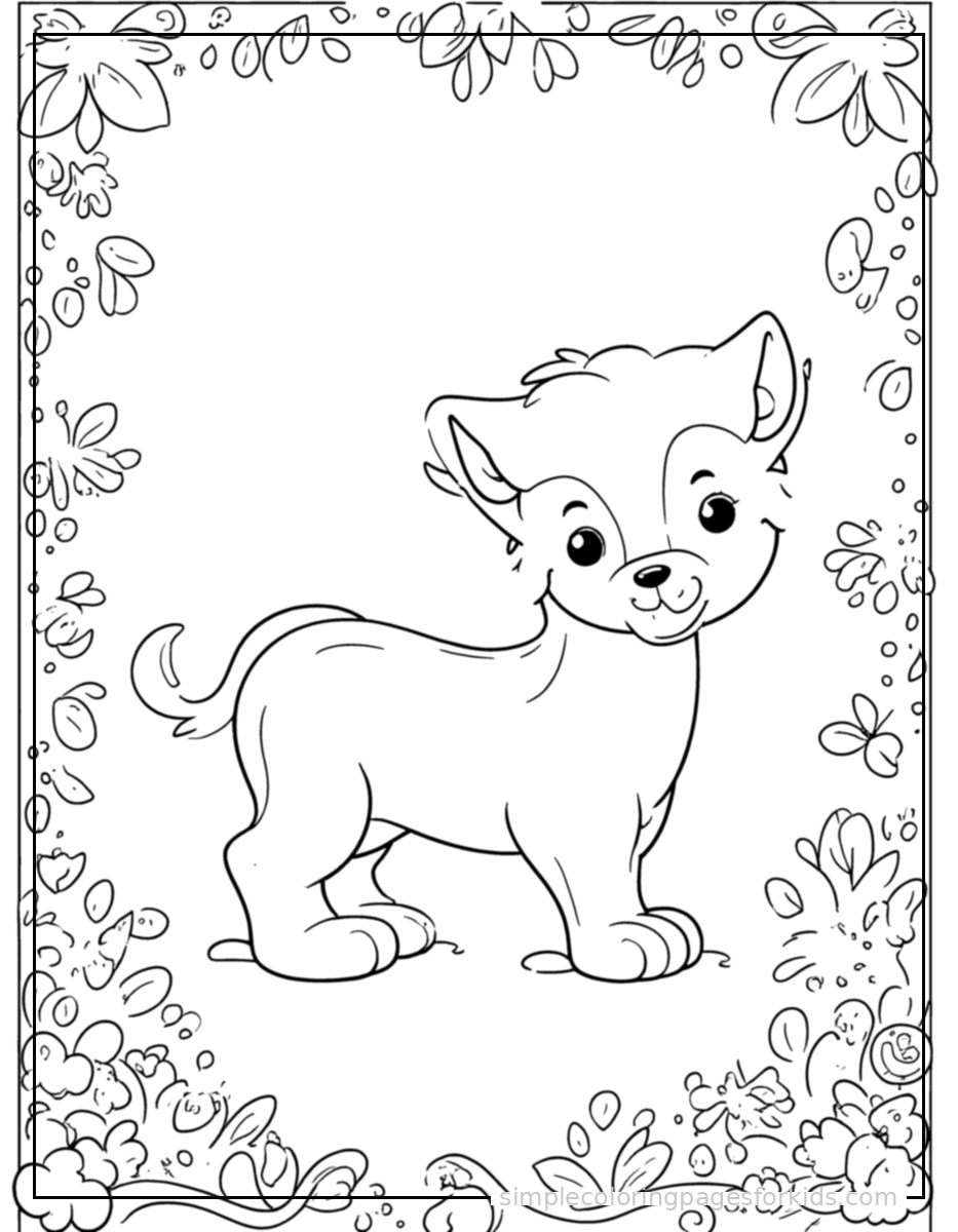 Printable seasons coloring page for kids