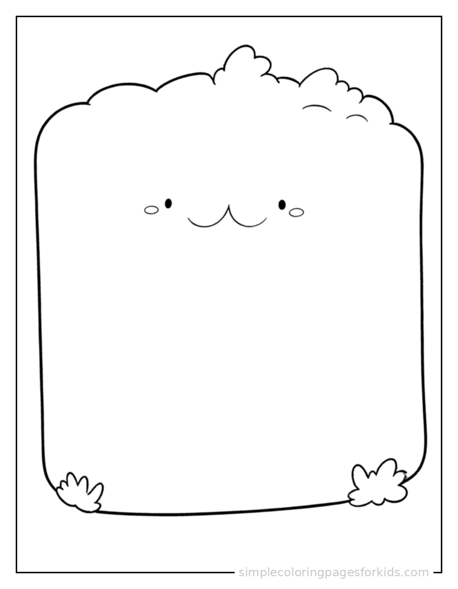 Printable shapes coloring page for kids