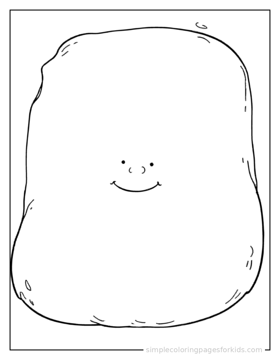 Printable shapes coloring page for kids