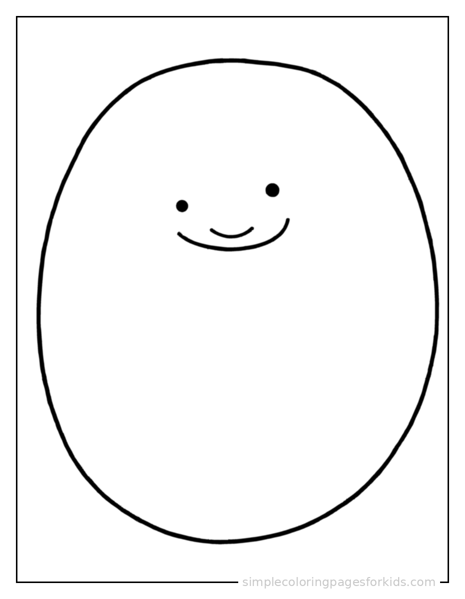 Printable shapes coloring page for kids