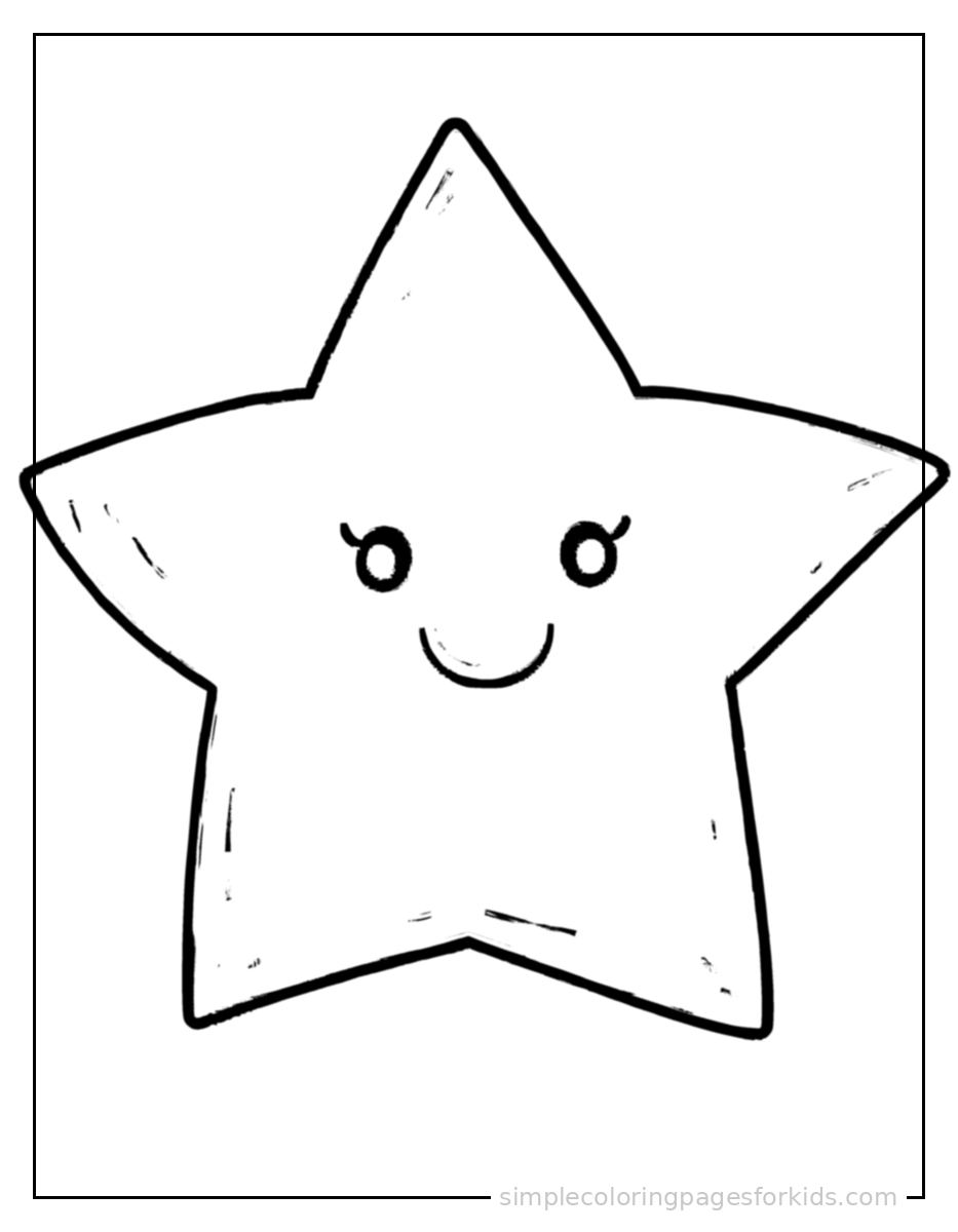 Printable shapes coloring page for kids