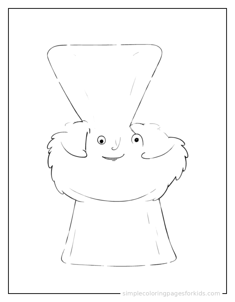 Printable shapes coloring page for kids