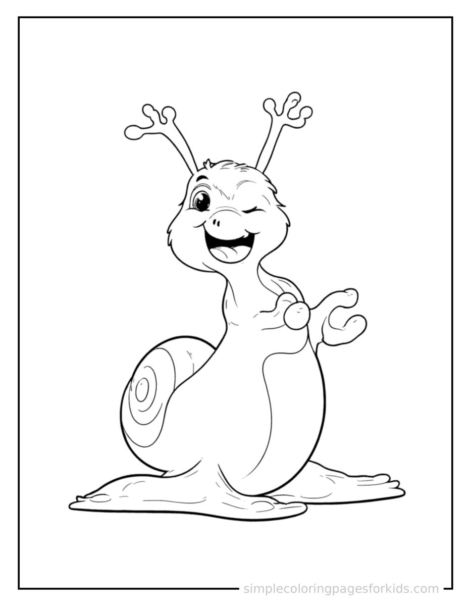 Snail Coloring Pages
