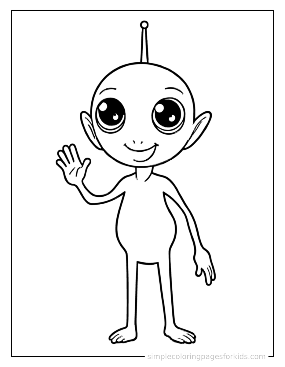 Space Buddy Coloring Pages