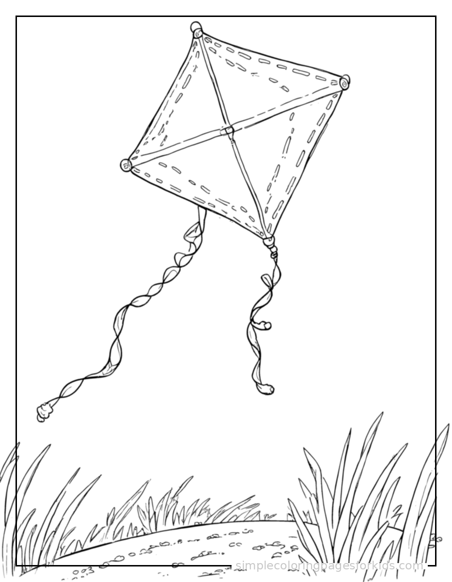 Printable spring coloring page for kids
