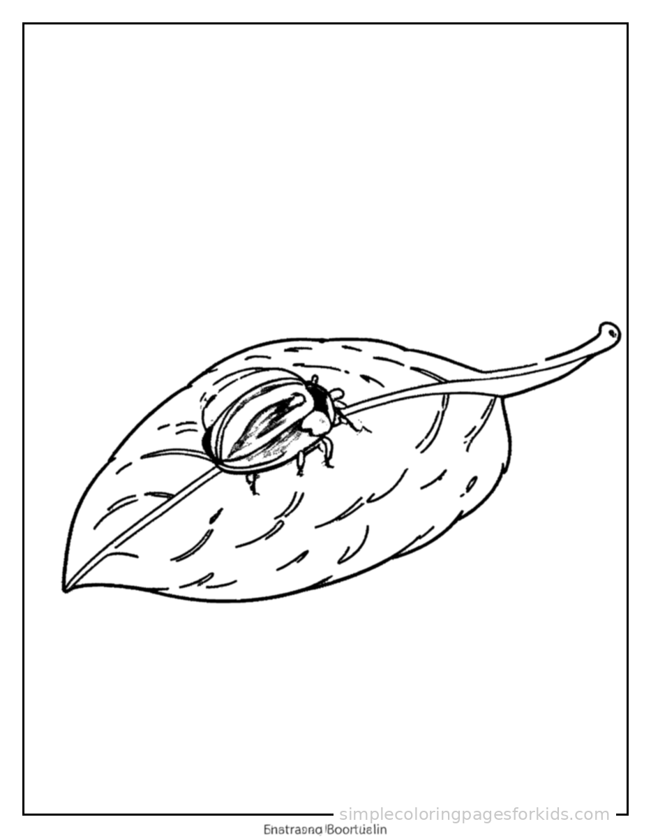 Printable spring coloring page for kids