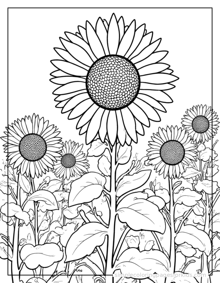 Printable summer coloring page for kids