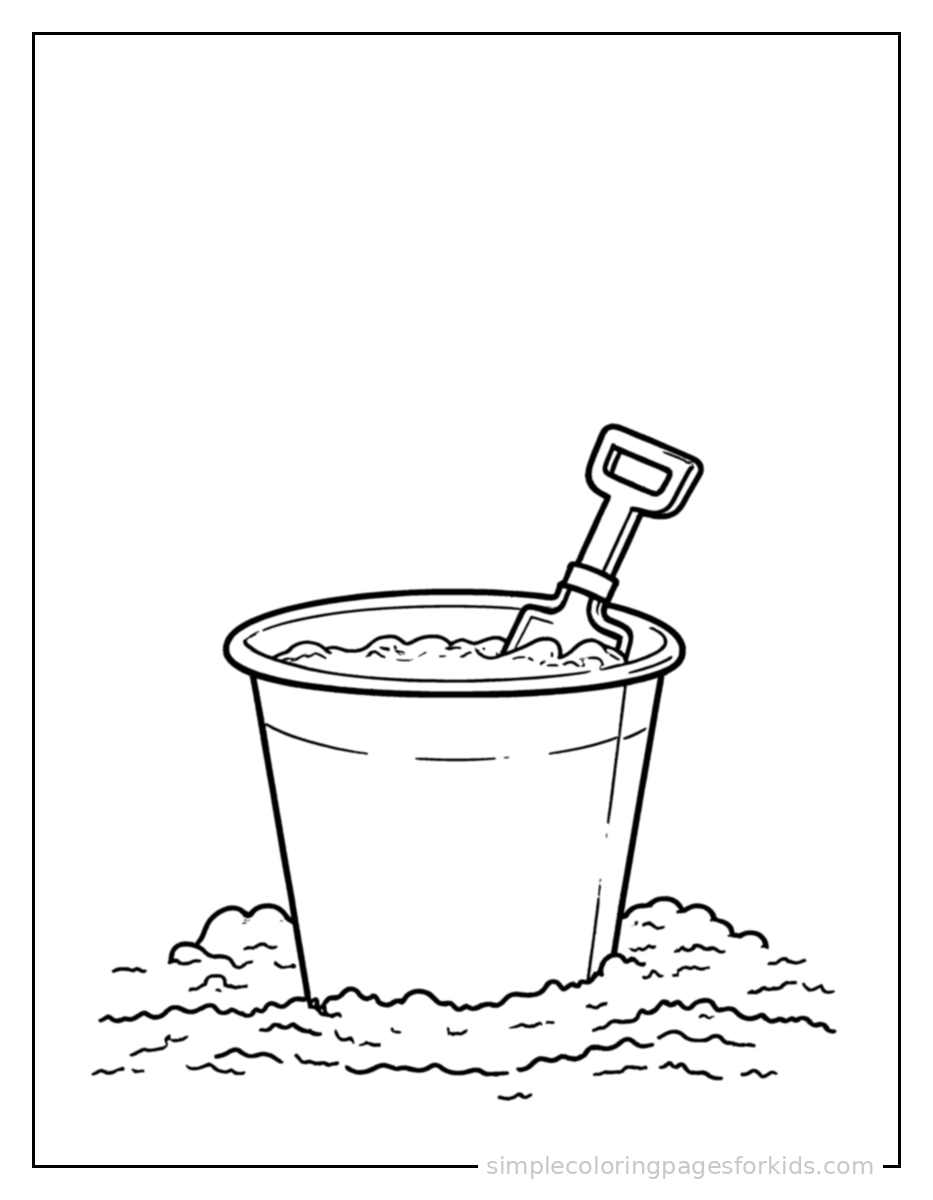 Printable summer coloring page for kids