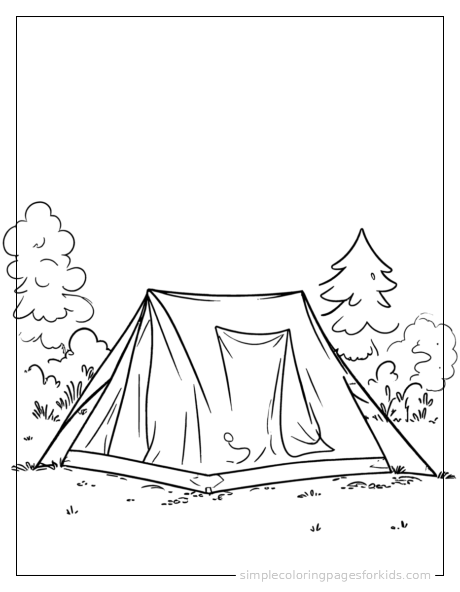Printable summer coloring page for kids