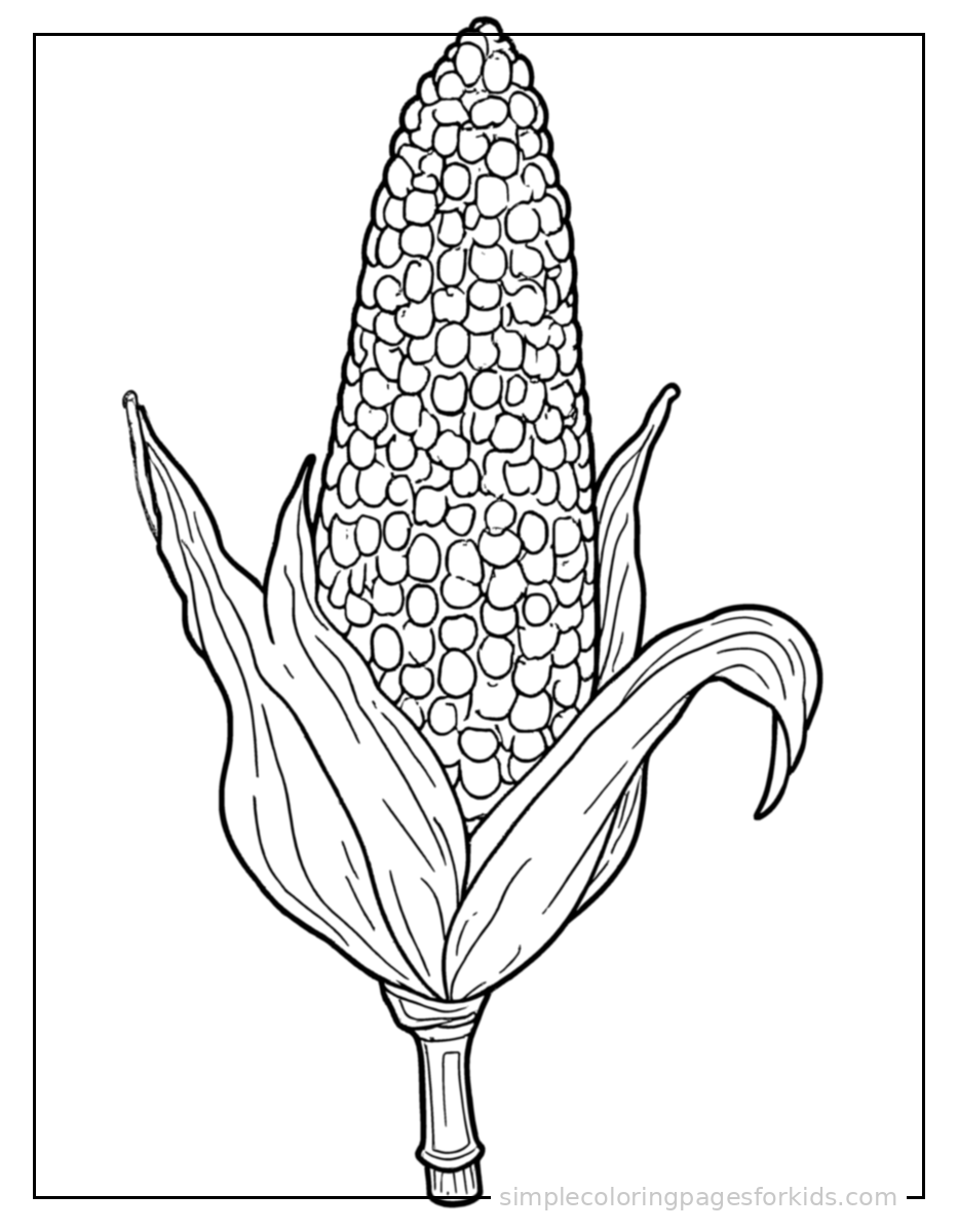 Printable thanksgiving coloring page for kids