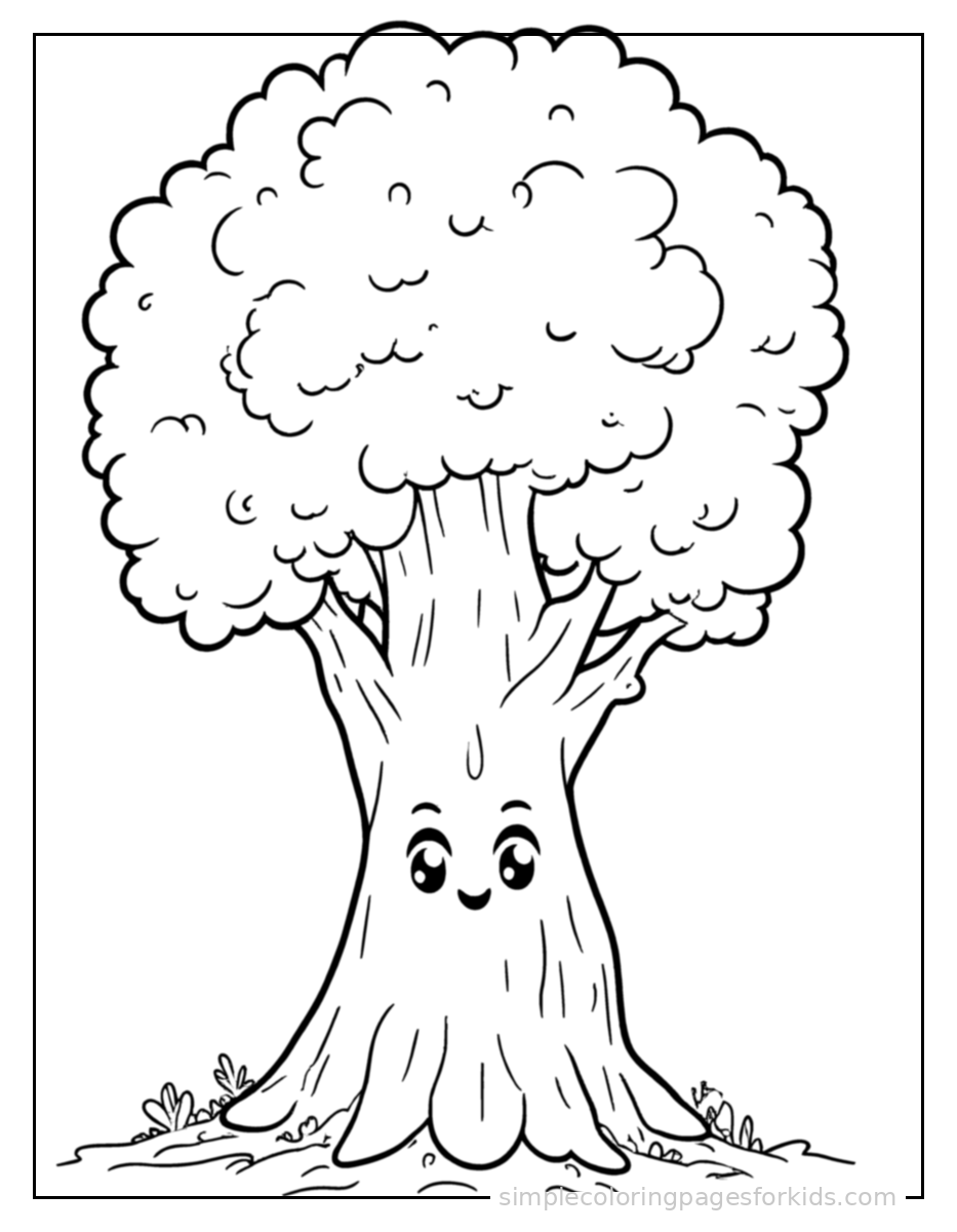 Trees Coloring Pages