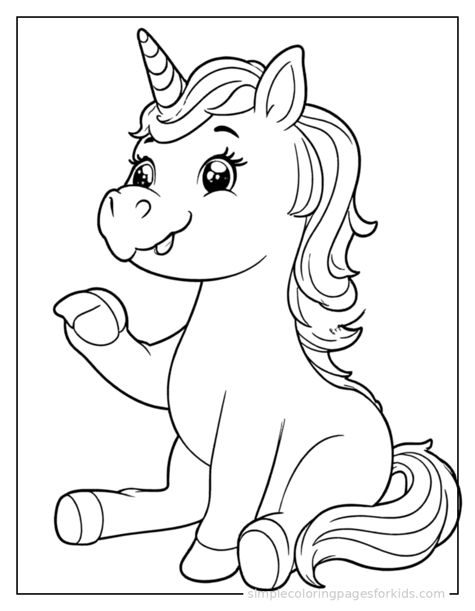 Unicorn Coloring Pages