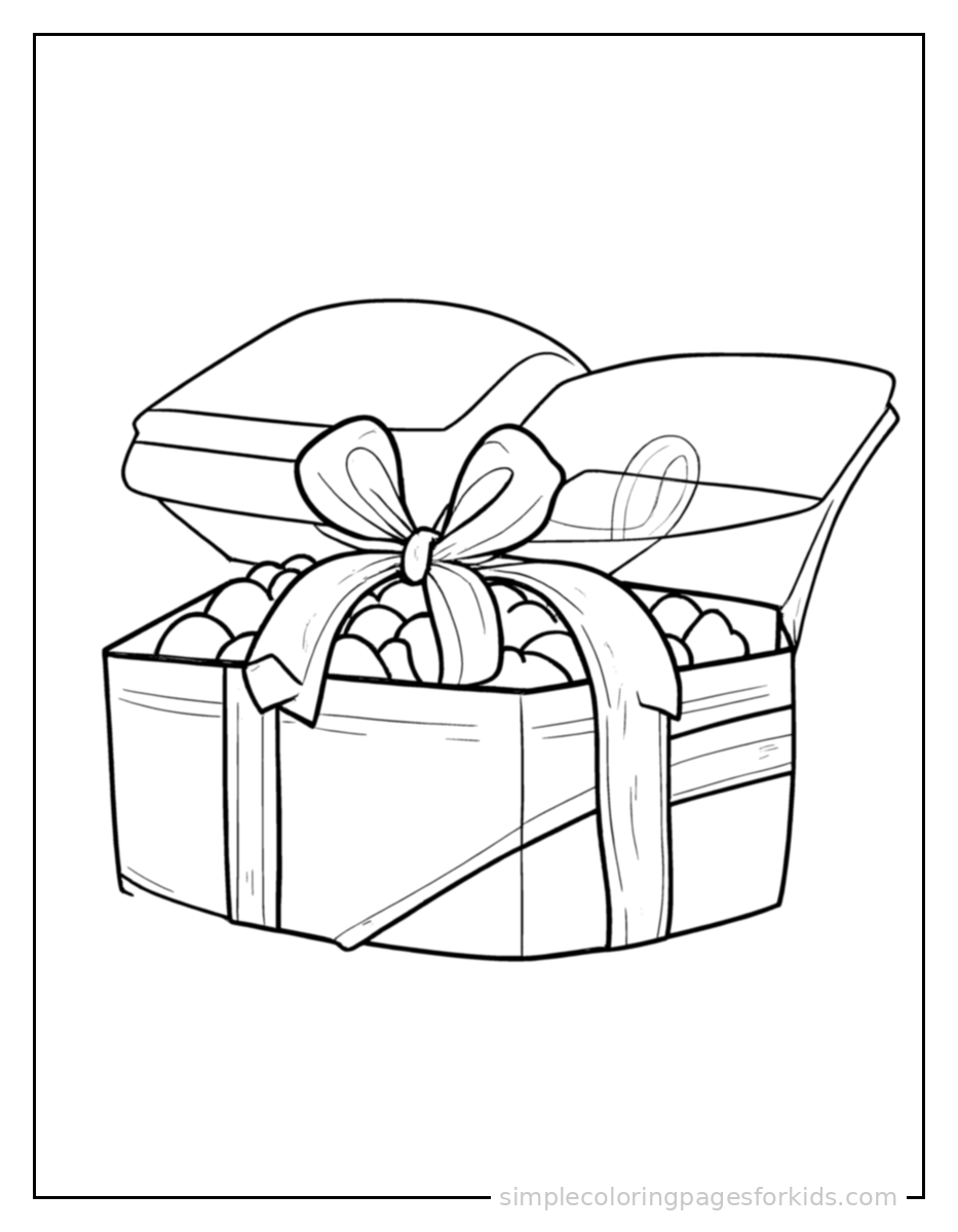 Printable valentine's day coloring page for kids