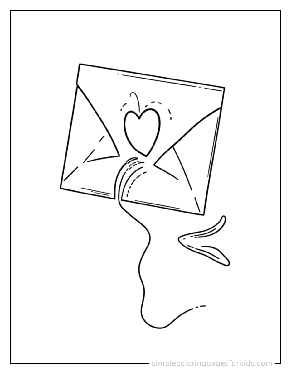 Printable valentine's day coloring page for kids